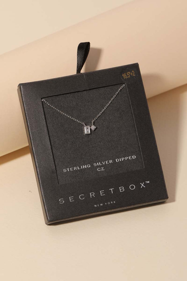Secret Box Dainty Silver Dipped Necklace