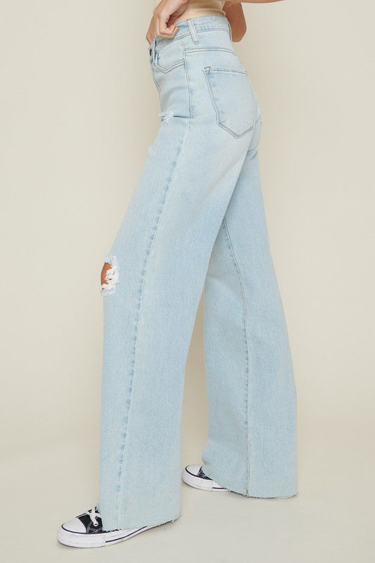 Distressed Wide Leg Jeans *ONLINE EXCLUSIVE*
