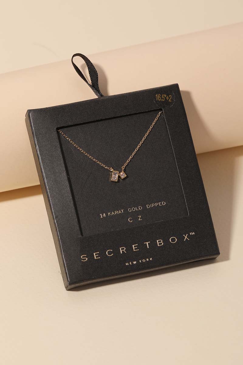 Secret Box Dainty Gold Dipped Necklace