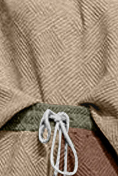 Color Block Short Sleeve Top + Drawstring Pants Set