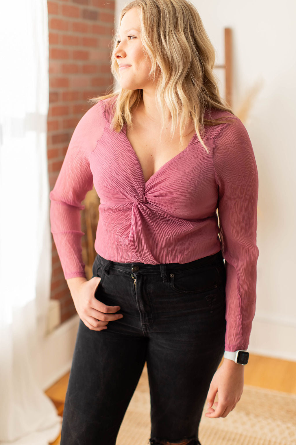 Chelsey Blouse in Rose