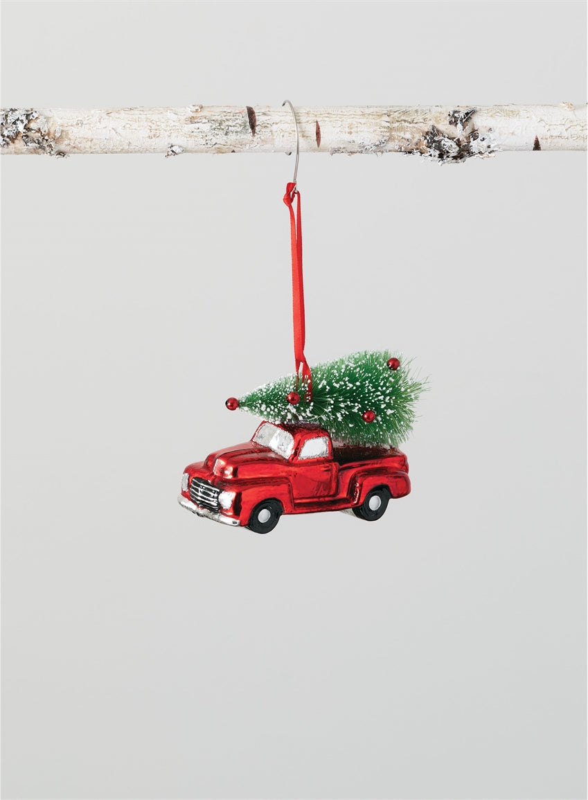 Truck With Tree Ornament (Down Home Holiday Tree)